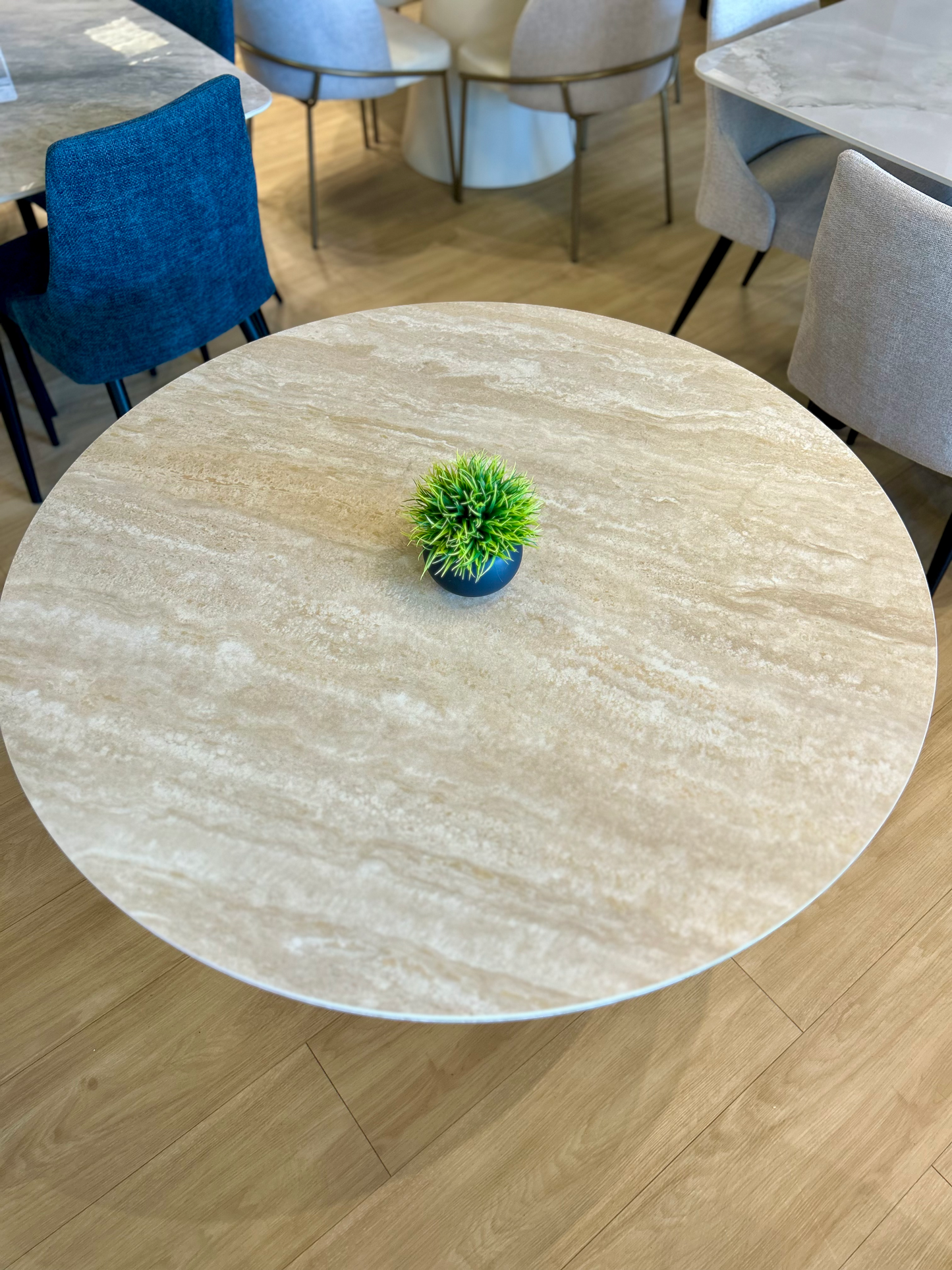 ACHILLES - Mesa de Comedor Redonda - 100cm