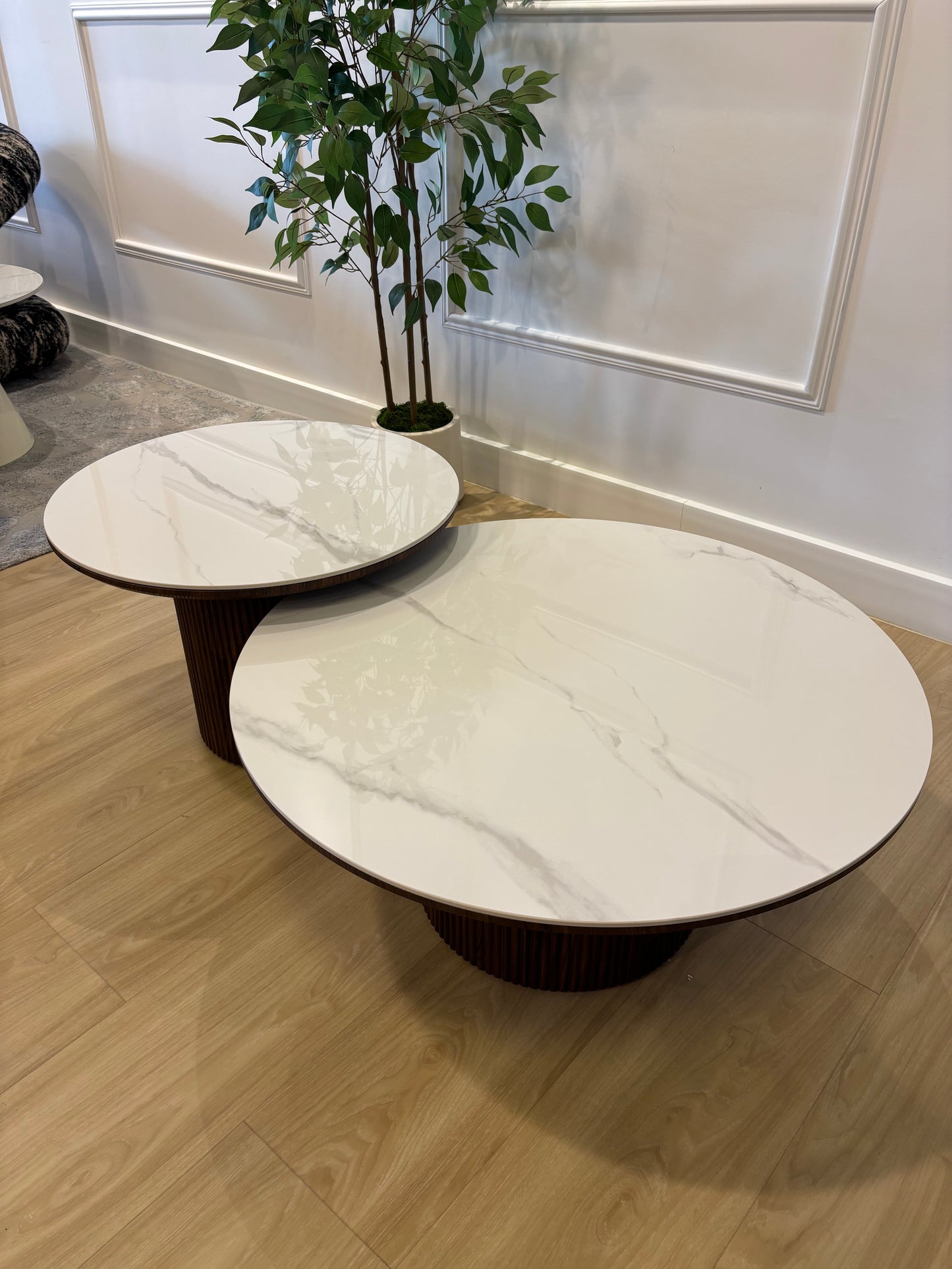 ANTARA - Set de Mesas de Centro - Base Walnut