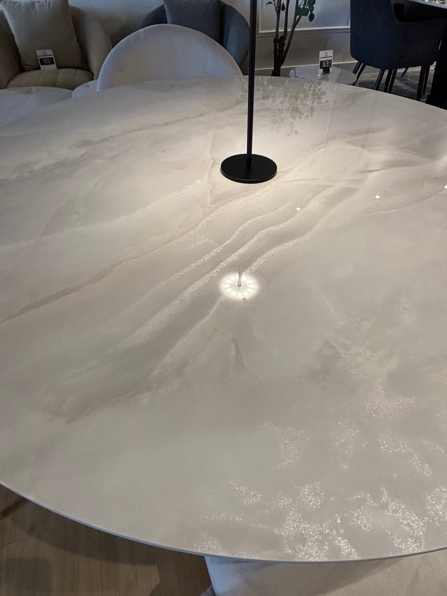 LARA - Mesa de Comedor Redonda - 120 cm