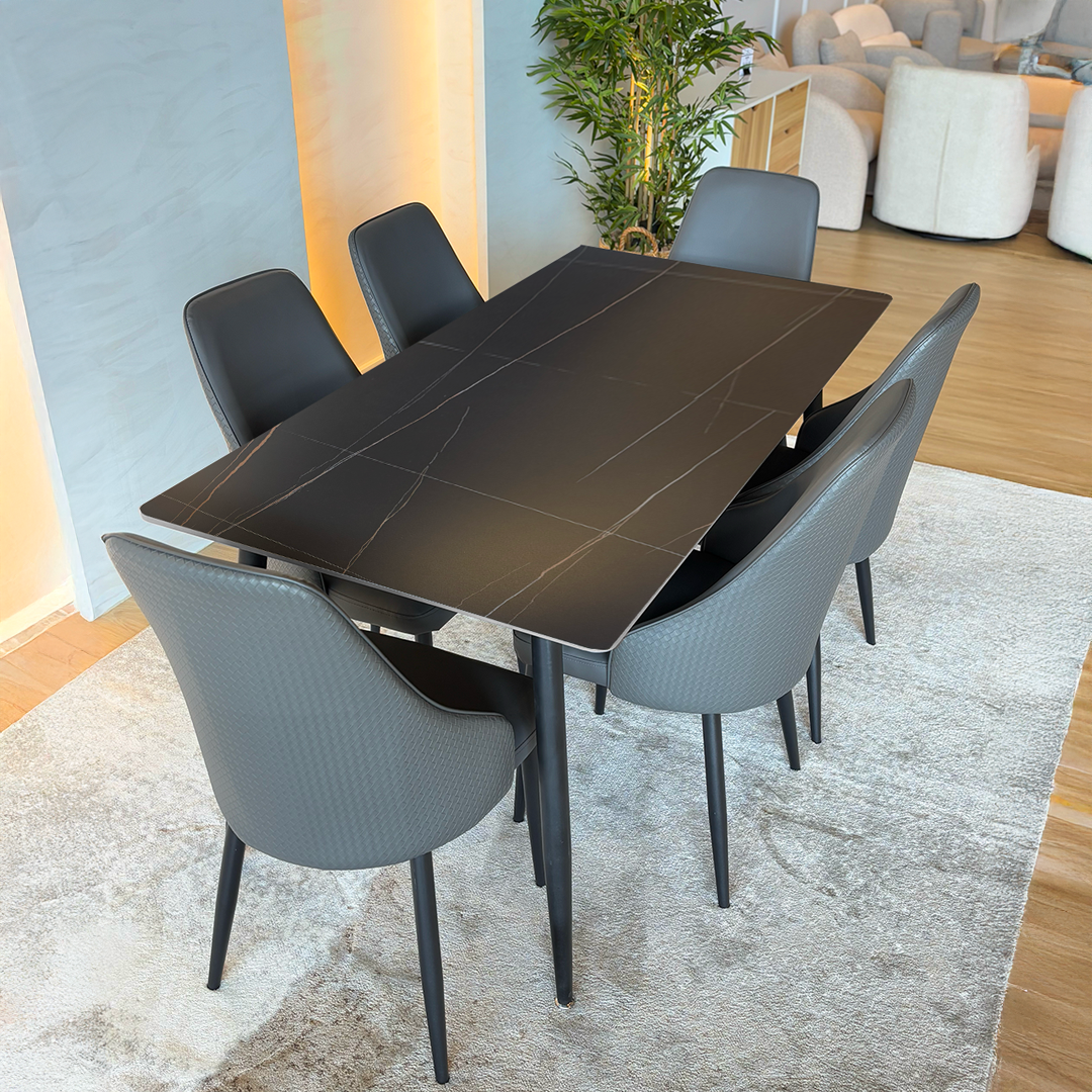 Juego de Comedor- Tenace + 6 Sillas Nancy