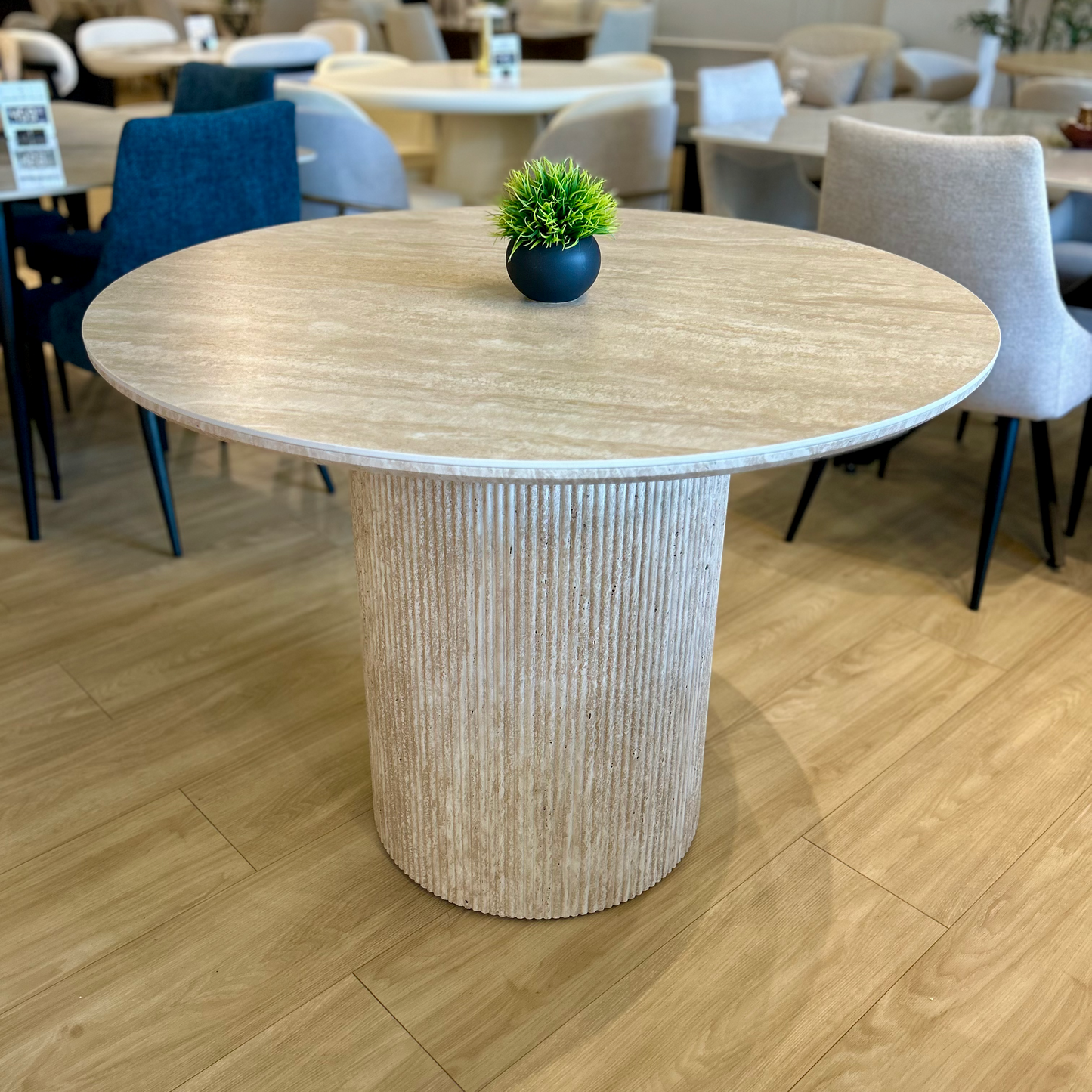 ACHILLES - Mesa de Comedor Redonda - 100cm
