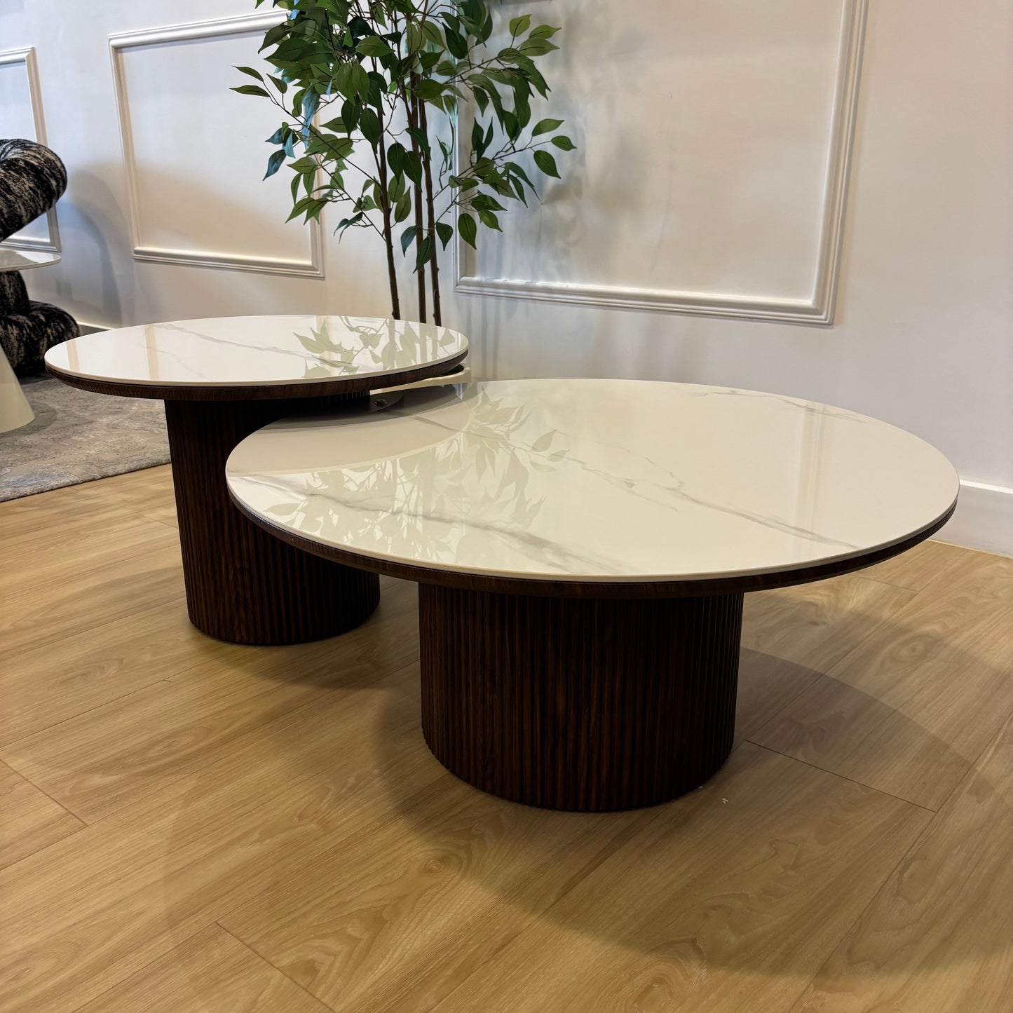 ANTARA - Set de Mesas de Centro - Base Walnut