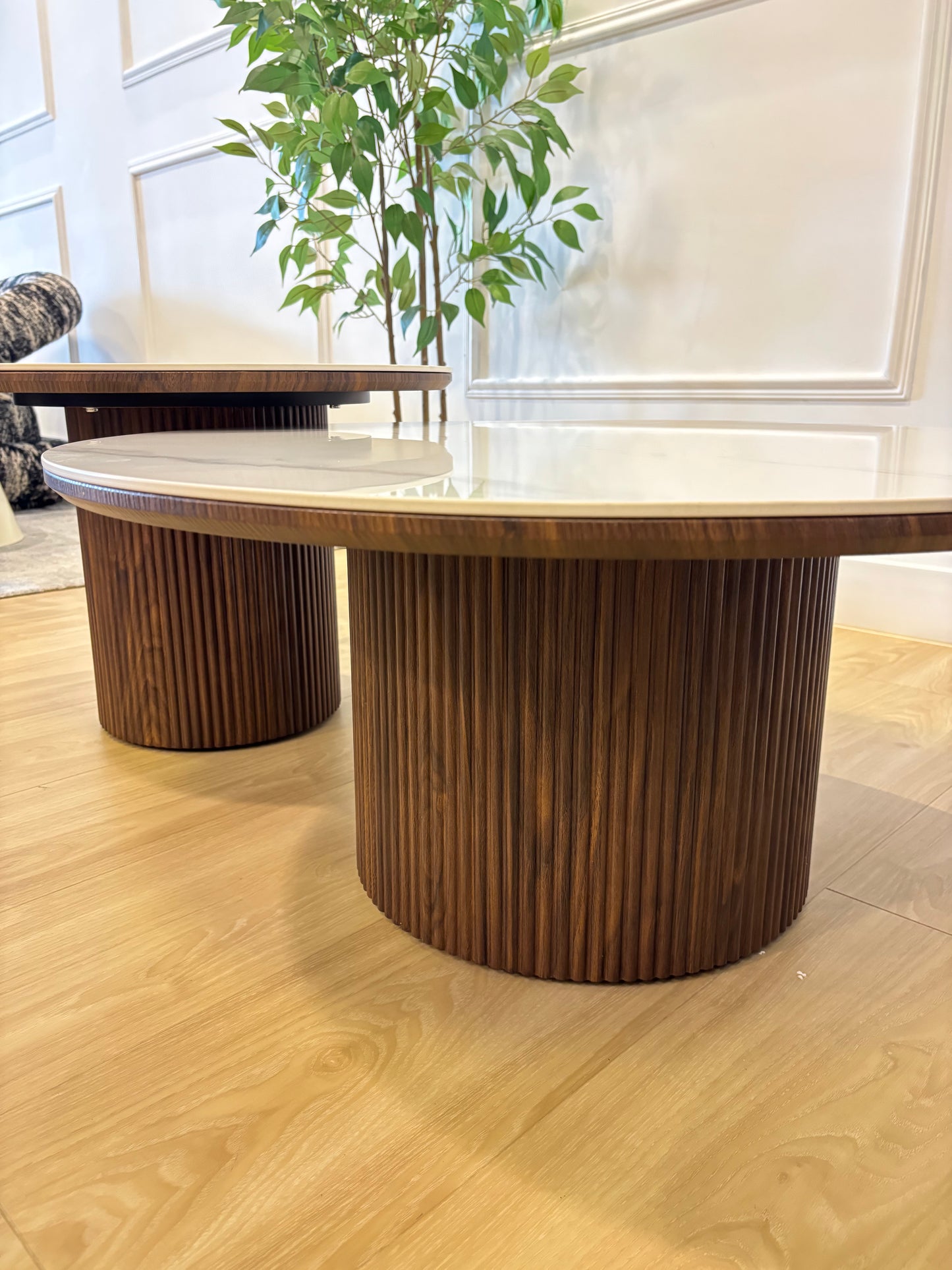 ANTARA - Set de Mesas de Centro - Base Walnut