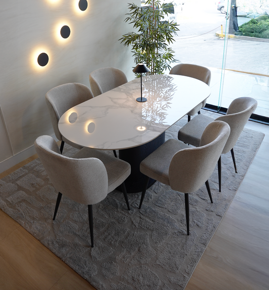 Mesa Aspen + 6 Sillas Giulia