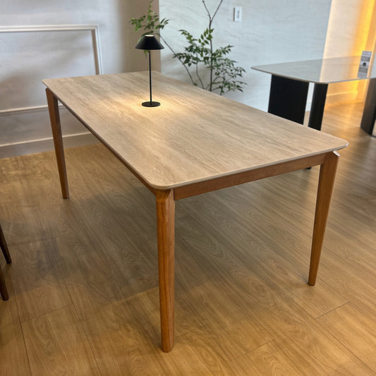 Savannah - Mesa de Comedor - 200cm - Patas de Madera Clara