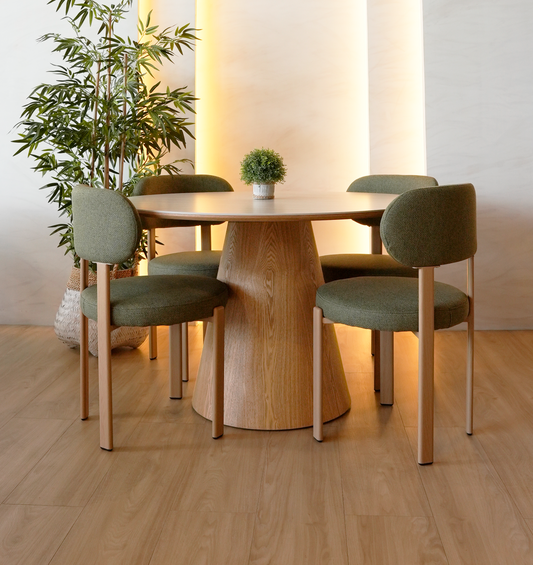 Mesa Zen 120cm + 4 Sillas Eden