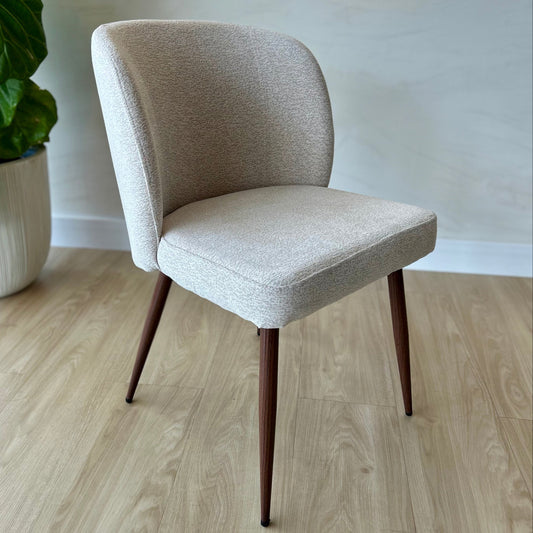 GIULIA - Beige (MIS3) - Base de Metal Color Walnut
