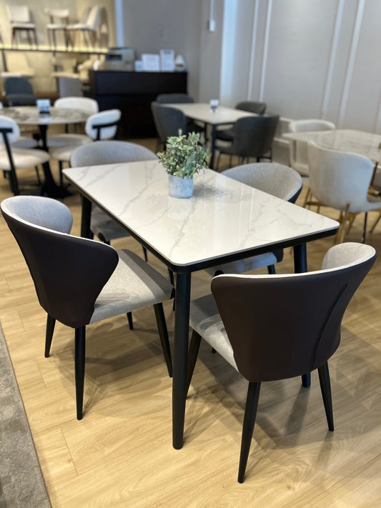 Juego de Comedor-  Icy - 120 cm + 4 Sillas Isabella