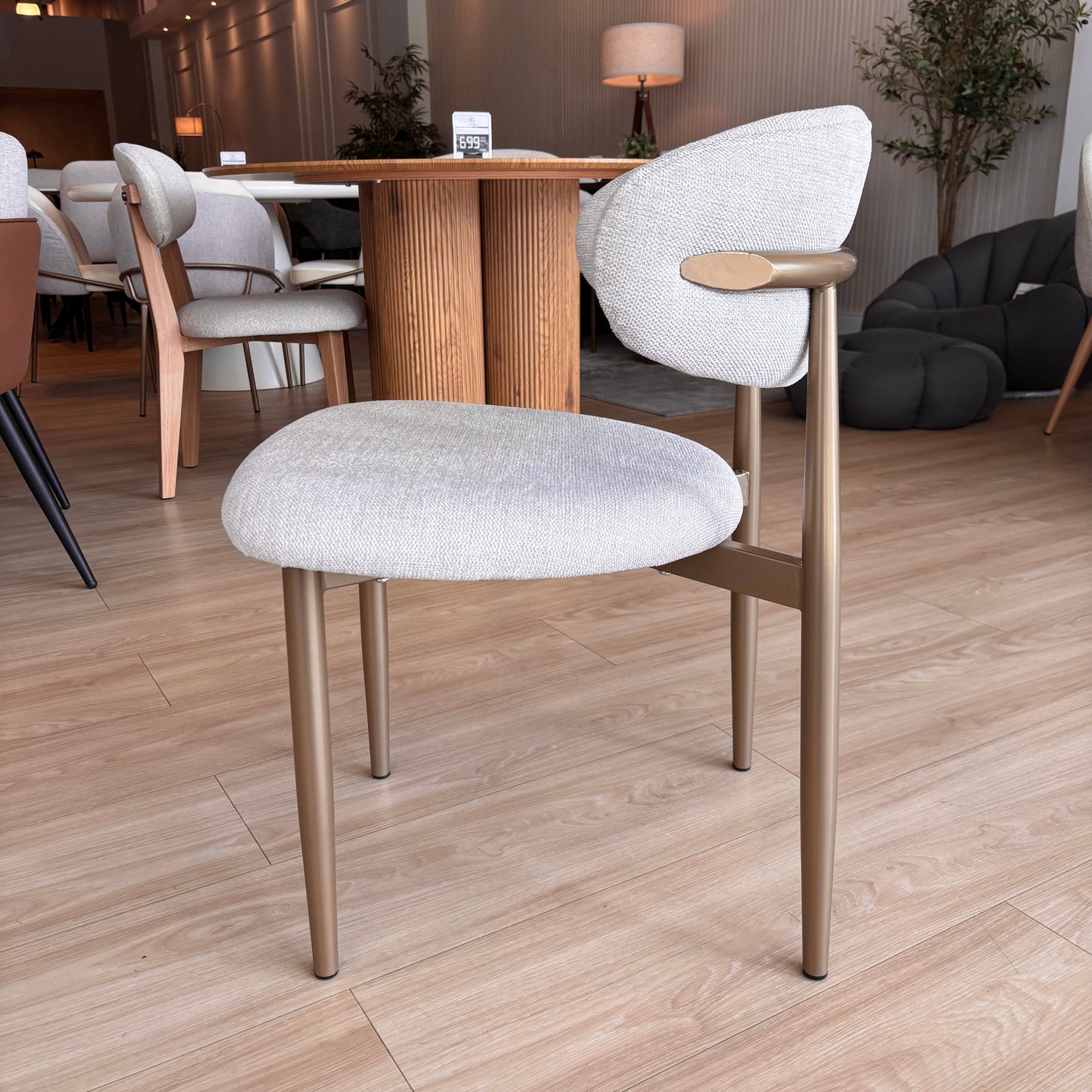 LINA - Tela Beige - Base Brushed Gold