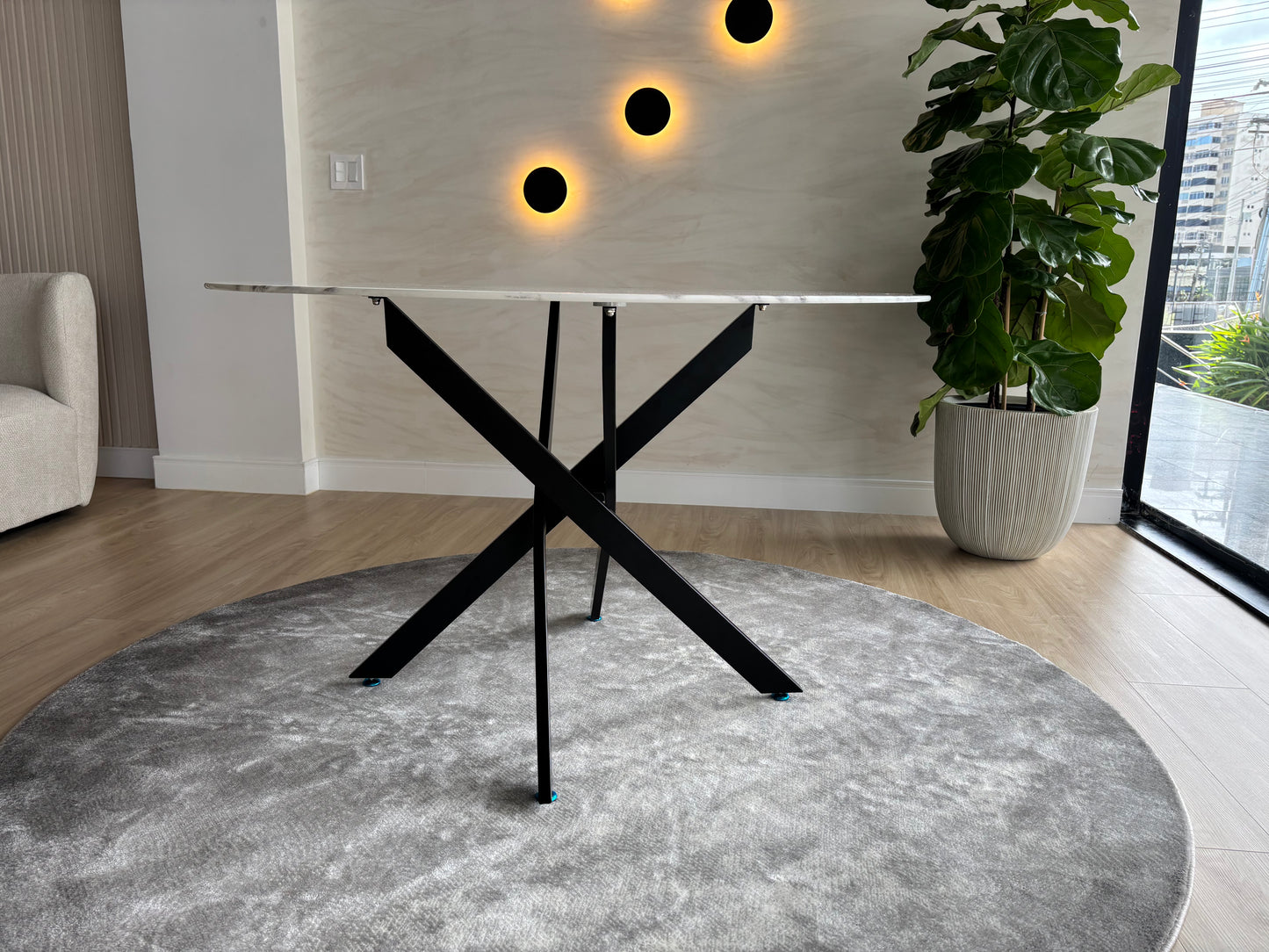 Mesa de Comedor Redonda-  Lara - 120 cm