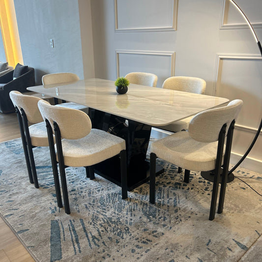 Juegos de Comedor - Kaia + 6 Sillas de Comedor Mika