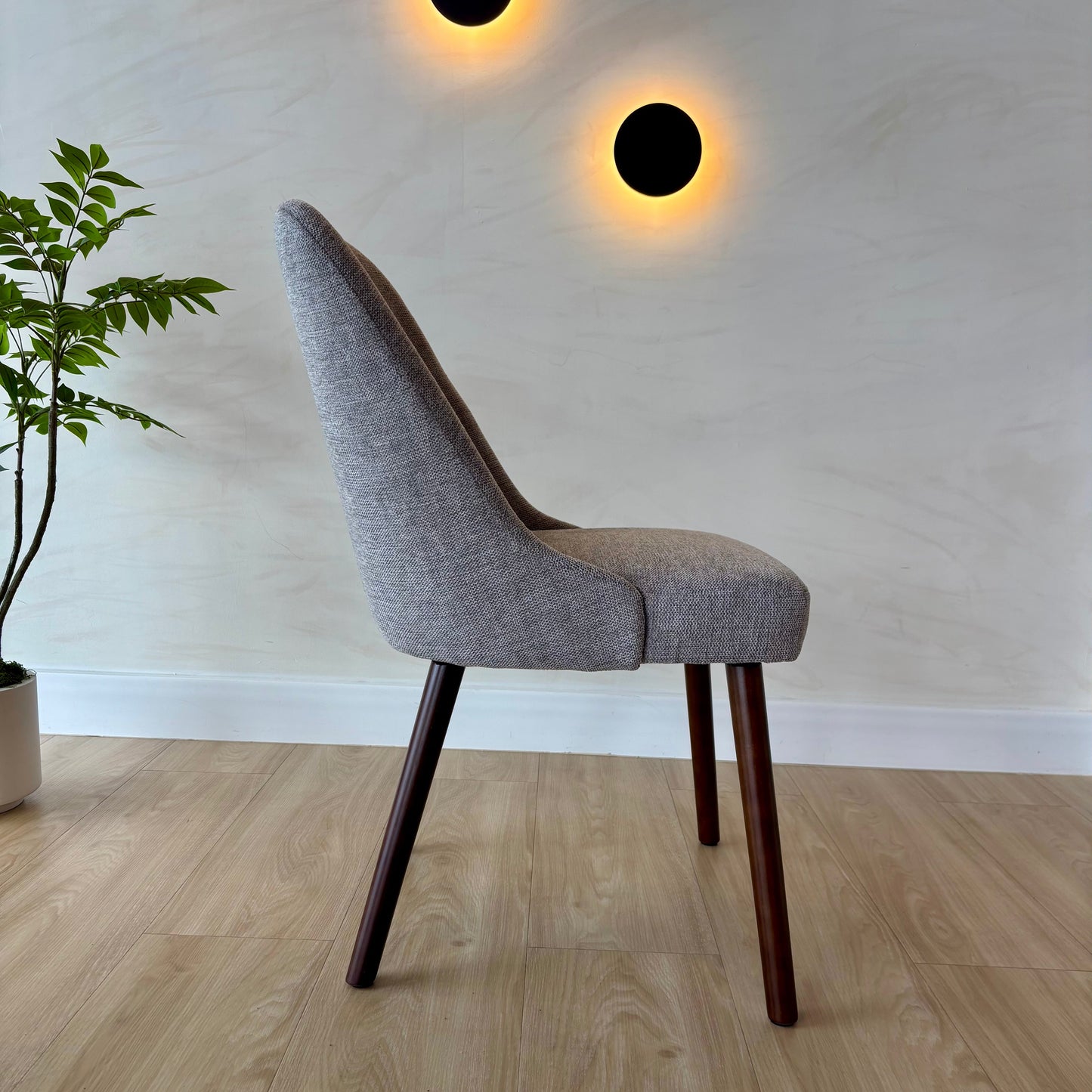 COCO - Gris(BRE07) - Patas de Madera Walnut