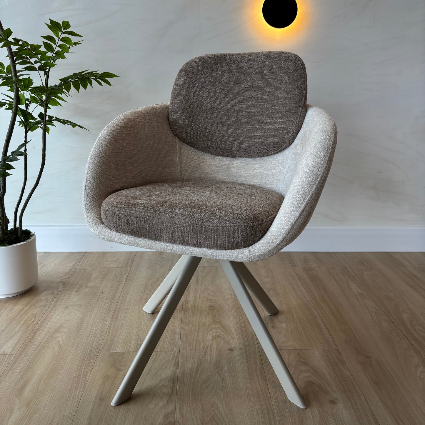 ZOE (Giratoria) - Beige(G1636-03/05) - Patas Metal Beige