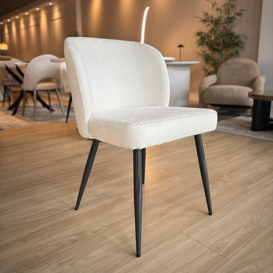 GIULIA - Tela Off White - Base Titanium Black