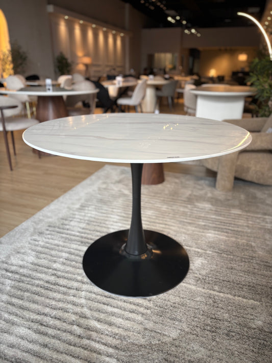 ISLA - Mesa de Comedor - 100cm - Base Negra