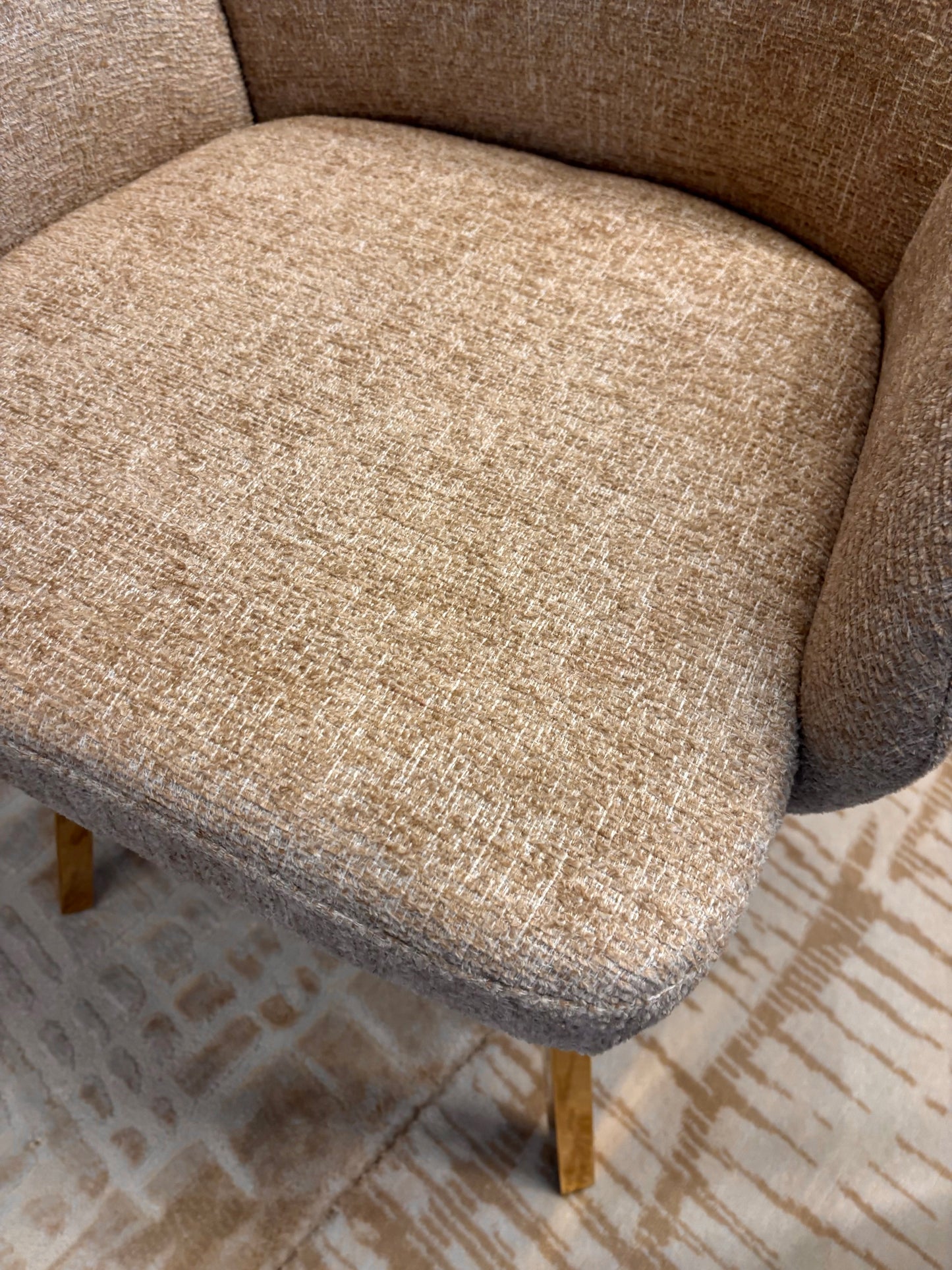 ZARA - Tela Beige/Marrón - Base Dorada