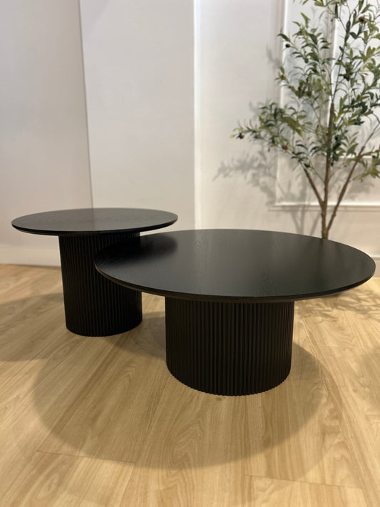 MILAN - Set de Mesas de Centro - Negro