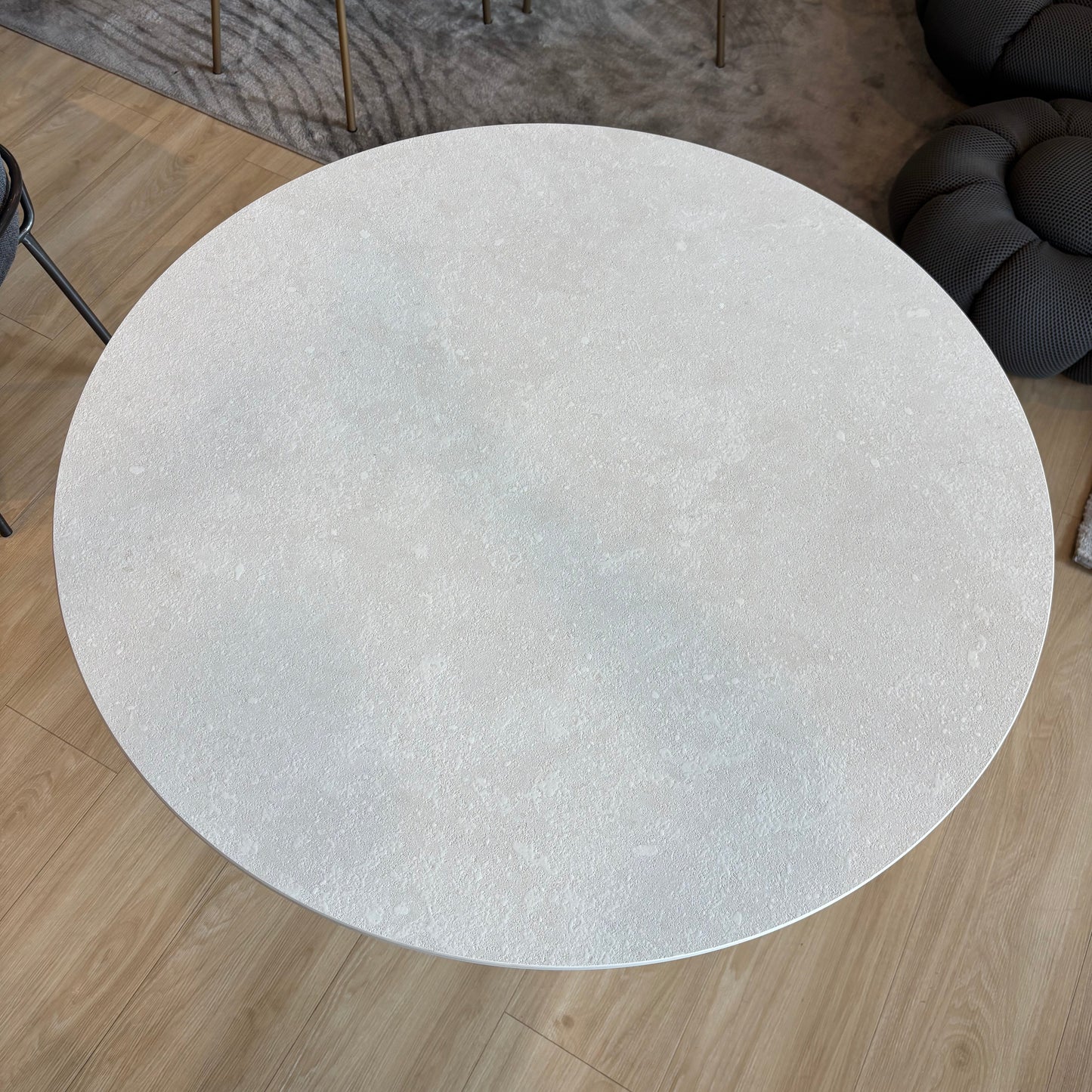 ISLA - Mesa de Comedor - 100cm - Base Blanca