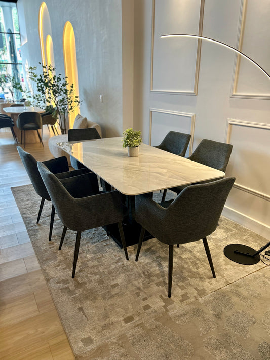 Juegos de Comedor - Kaia + 6 Sillas de Comedor Mila