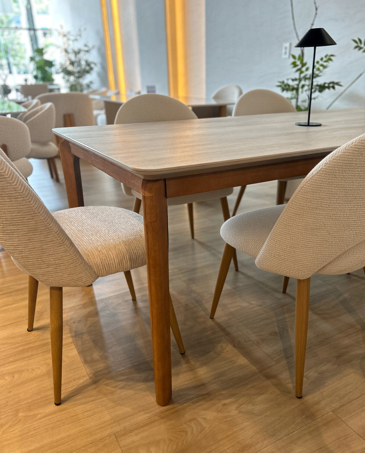 Mesa Savannah 200cm + 6 Sillas Maya Oak
