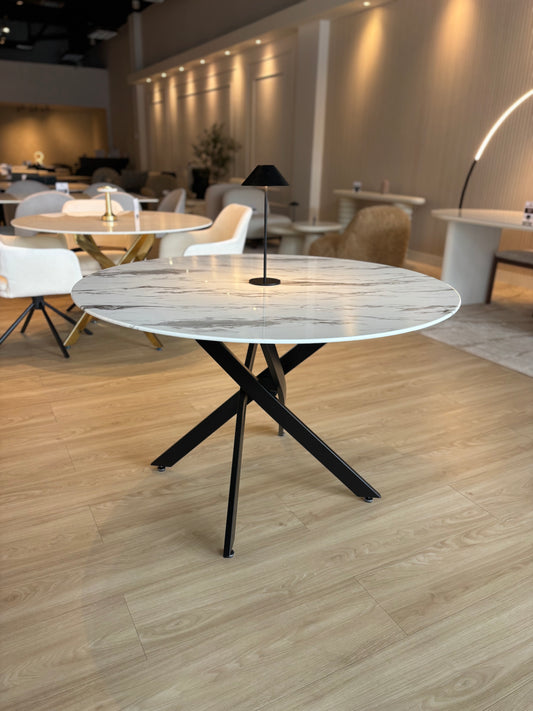 LARA - Mesa de Comedor Redonda - 120 cm