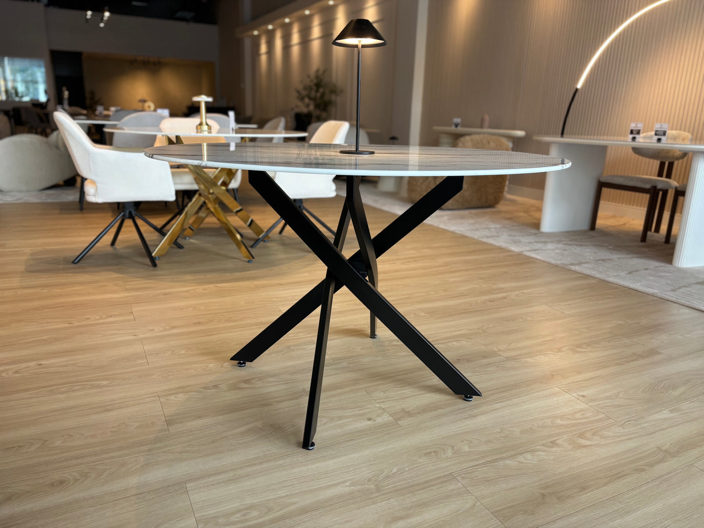 LARA - Mesa de Comedor Redonda - 120 cm
