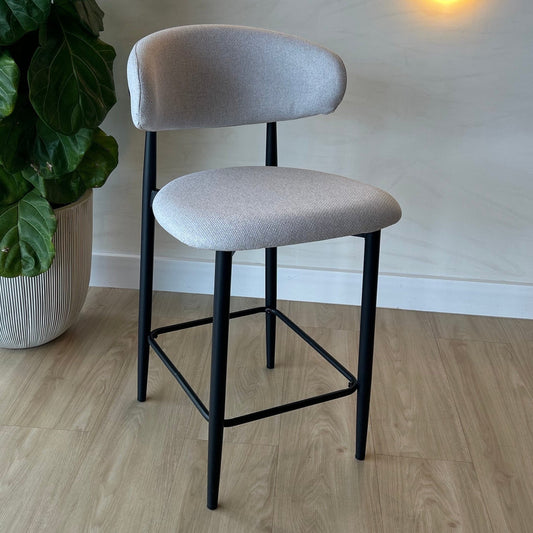 LINA (Counter) - Gris (BAR80) - Base de Metal Negro
