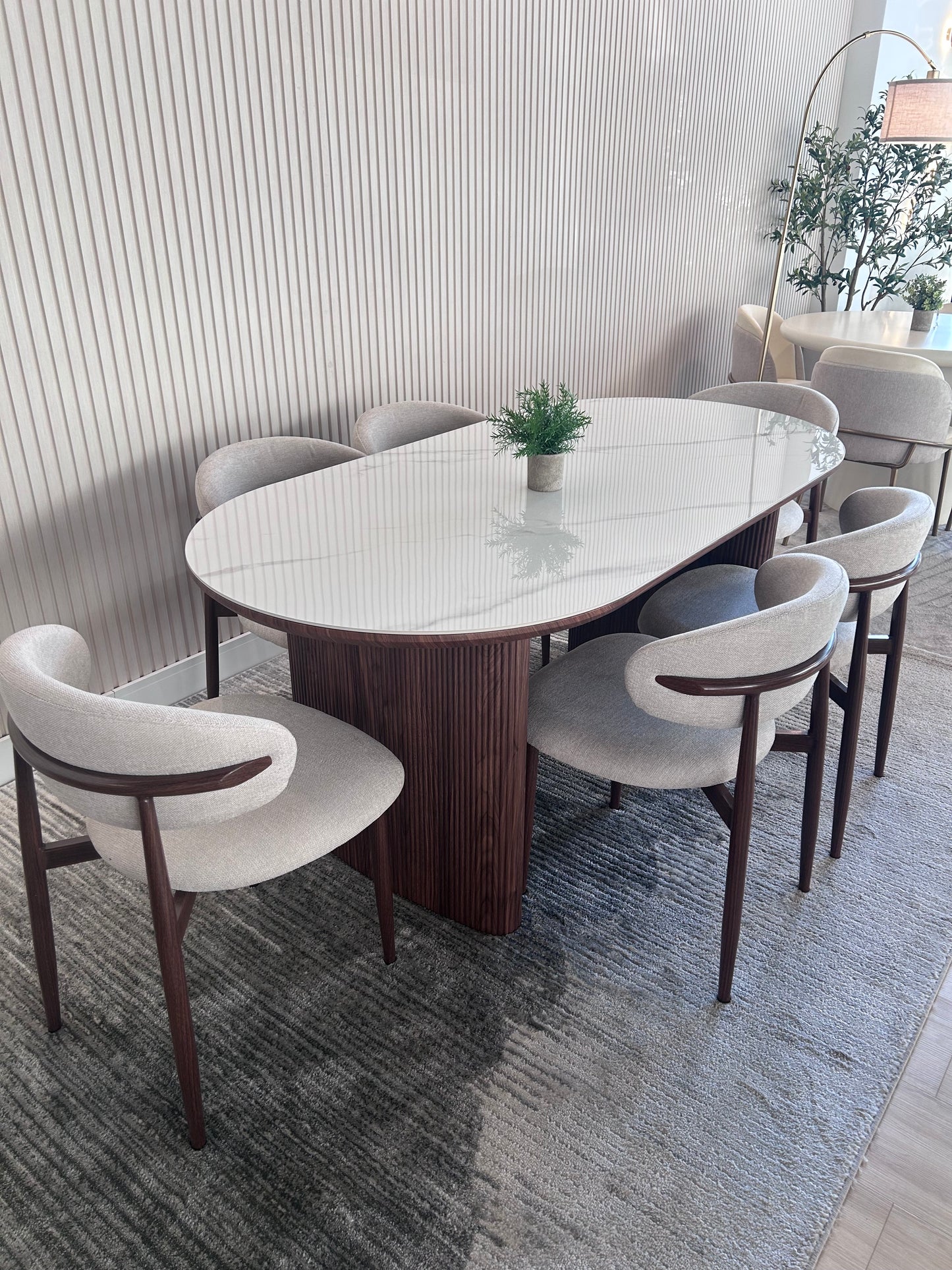 Juegos de Comedor - Lior + 6 Sillas de Comedor Lina Crema