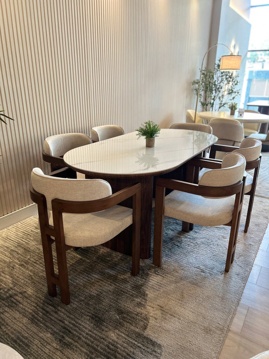 Juegos de Comedor - Lior + 6 Sillas de Comedor Jade (SIILLAS AGOTADAS)