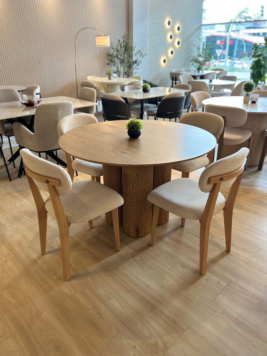 Juego de Comedor - Nala + 4 Sillas de Comedor Nora