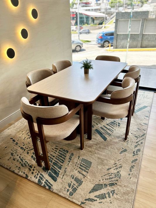 Juegos de Comedor - Sahara + 6 Sillas de Comedor Jade (Sillas Agotadas)