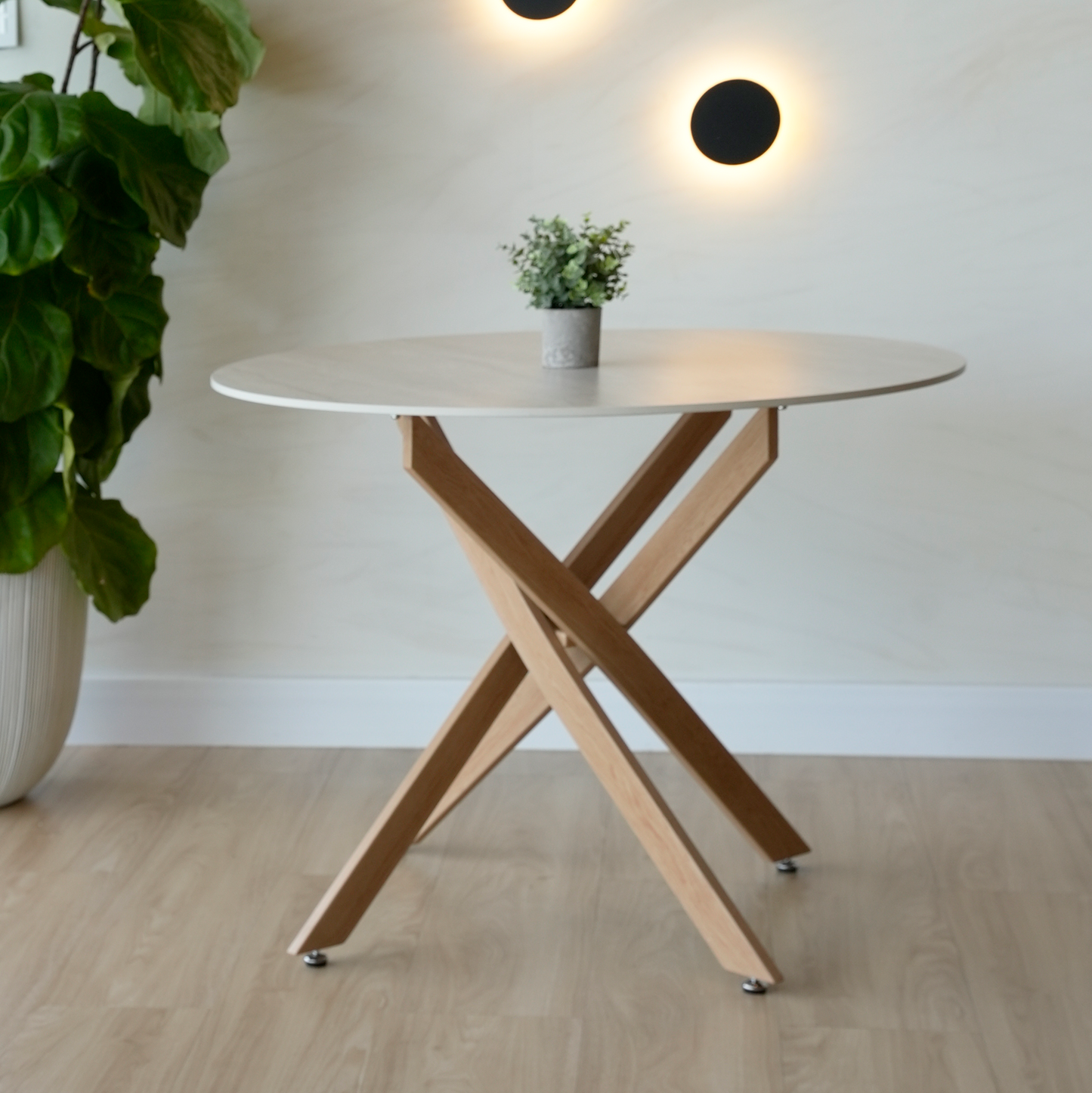 LARA Oak- Mesa de Comedor - 100cm