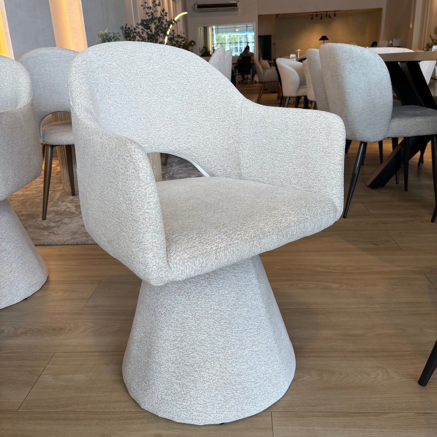ZUMA - Beige MIS03 - Silla de Comedor Giratoria