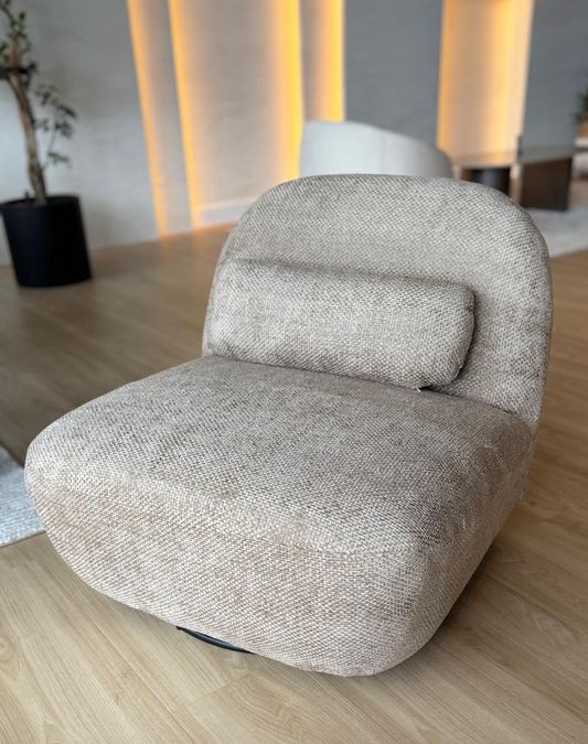 TINA VELVET (Giratorio) Tipo L - Marrón